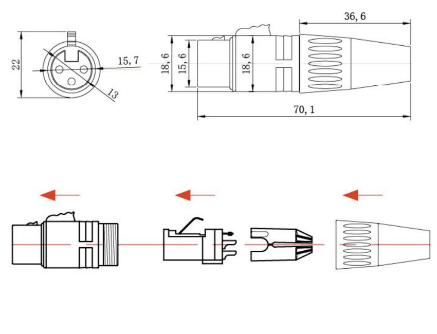 Wholesale 3 Pin Female Male XLR Plugs Manufacturer And Supplier Farland
